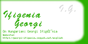 ifigenia georgi business card